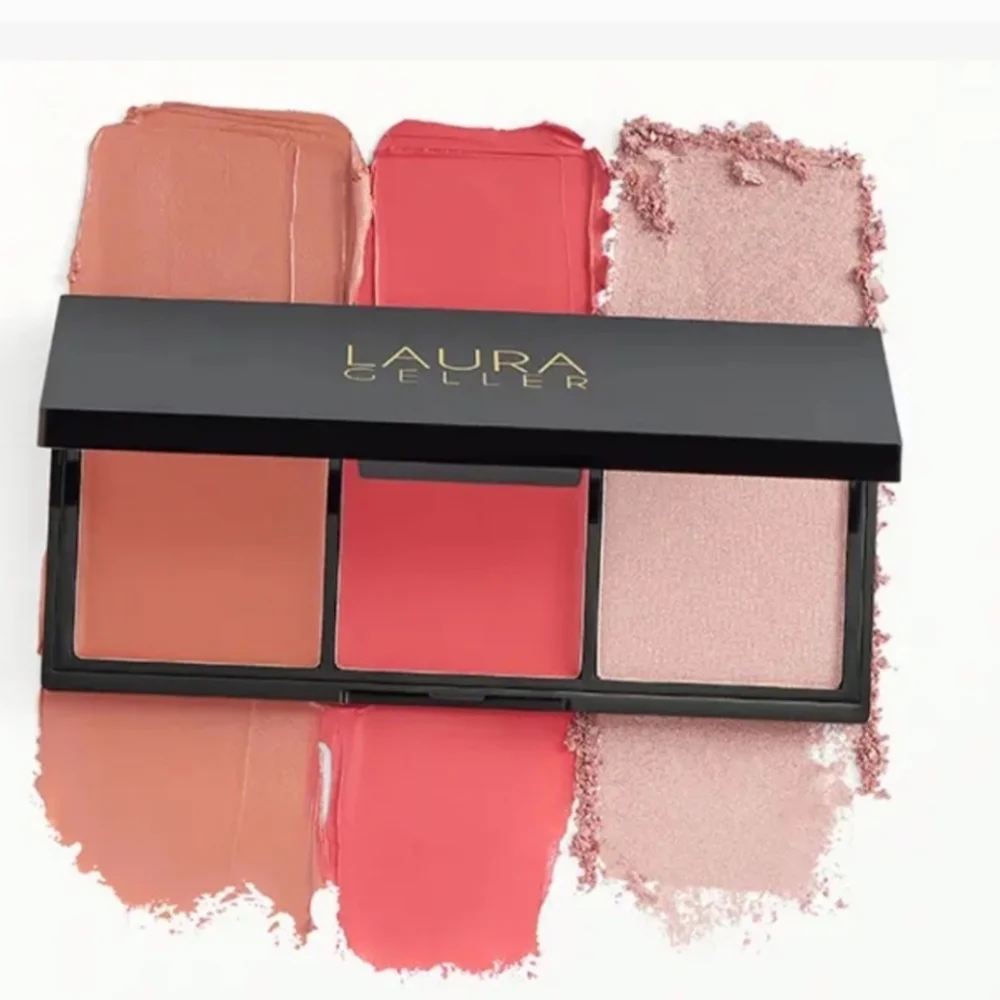 LAURA GELLER Multitasking Cream to Powder Trio Eye, Lip, Cheek Think Pink